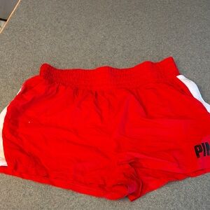 PINK Victoria's Secret Red Athletic Shorts